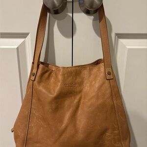 American Leather Tan Shoulder Bag